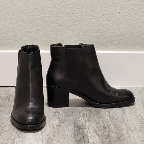 Clarks Mascarpone Bay Ankle Boot Black Leather Size 9.5M - Picture 2 of 5